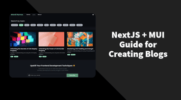 Next.js MUI Blog Starter